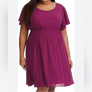 NEW TORRID SKATER PURPLE DRESS SIZE:1